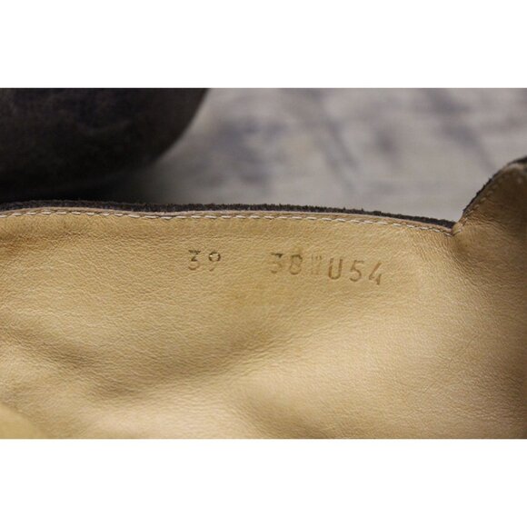 Maison‎ Martin Margiela distressed suede leather triangle wedge heel ankle boots - Picture 14 of 16